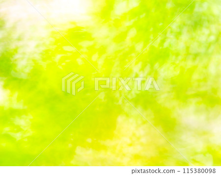 Background material: Polka dot reflection, bright green 115380098