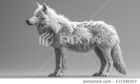 Majestic predator: wolf, a symbol of wilderness and strength, embodies grace and power in its natural habitat, capturing the essence of untamed beauty and primal instincts. Majestic predator: wolf, a symbol of wilderness and strength, embodies grace and power in its natural habitat, capturing the essence of untamed beauty and primal instincts. 115380267