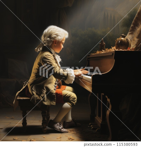 The melodies of the genius, Wolfgang Amadeus Mozart, the composition is a masterpiece of world music culture. the mysteries of his music and his influence on art. The melodies of the genius, Wolfgang Amadeus Mozart, the composition is a masterpiece of world music culture. the mysteries of his music and his influence on art. 115380593