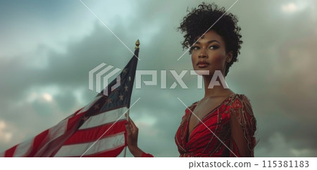 Jubilant freedom: Juneteenth - a commemoration of resilience, liberation, and the enduring spirit of African American heritage, inspiring hope and unity. 115381183