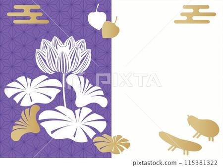 框架盂蘭盆節剪影蓮花夏天七月八月複製空間背景插圖材料 框架盂蘭盆節剪影蓮花夏天七月八月複製空間背景插圖材料 115381322