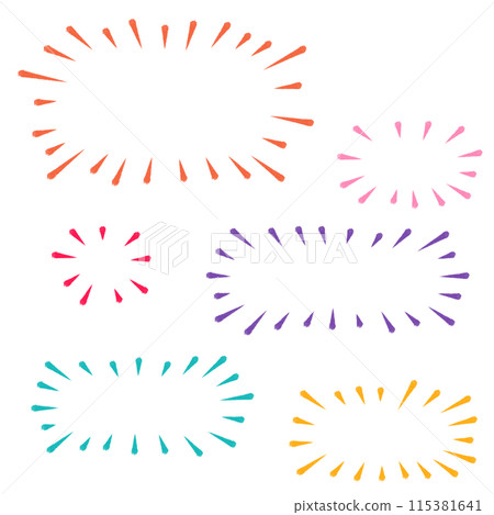 Speech bubbles of various sizes (vivid colors) Speech bubbles of various sizes (vivid colors) 115381641