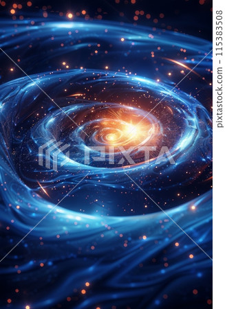 Abstract blue glowing background 115383508