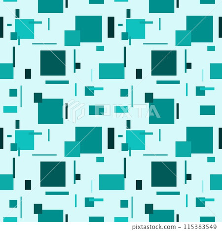 abstract rectangles shape seamless for printing paper, textile, or wrapping paper. Emerald green colour theme abstract rectangles shape seamless for printing paper, textile, or wrapping paper. Emerald green colour theme 115383549