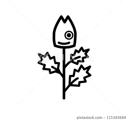 Simple illustration of a holly sardine Simple illustration of a holly sardine 115383689