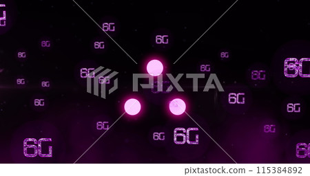 Image of data loading ring on black background Image of data loading ring on black background 115384892