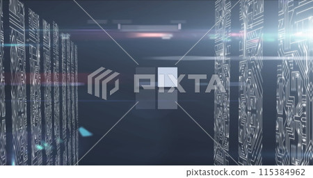 Image of data loading ring over data processing Image of data loading ring over data processing 115384962
