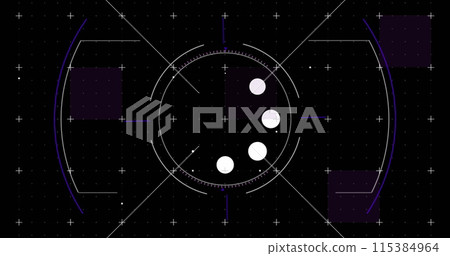 Image of data loading ring on black background 115384964