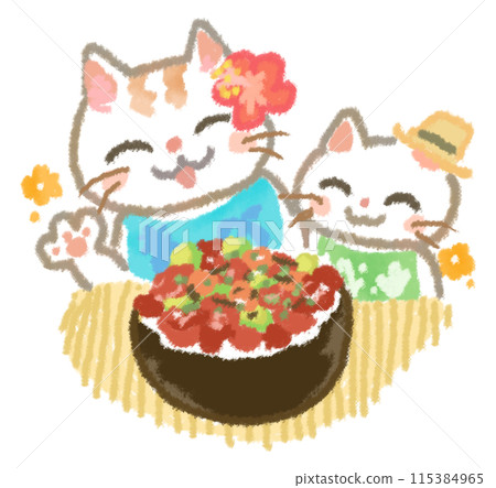 貓喜歡夏威夷戳碗 115384965