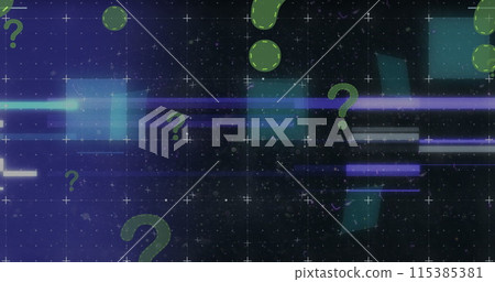 Image of question marks on black background Image of question marks on black background 115385381