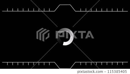 Image of data loading ring on black background Image of data loading ring on black background 115385405