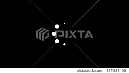 Image of data loading ring on black background Image of data loading ring on black background 115385406