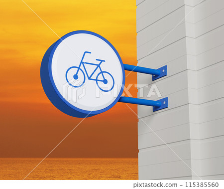 Business bicycle service concept, 3D rendering Business bicycle service concept, 3D rendering 115385560