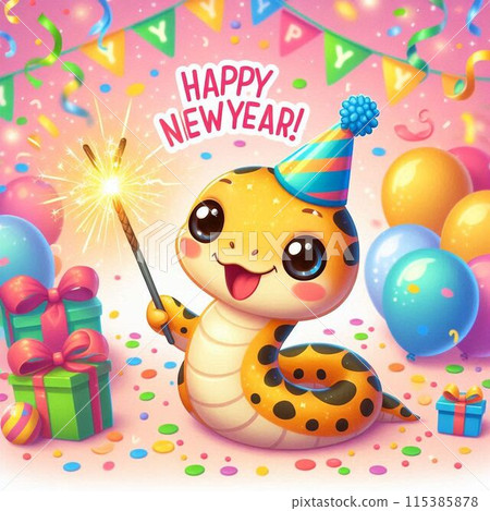 Snake Year New Year's Card Snake Year New Year's Card 115385878