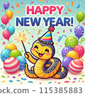 Snake New Year's card 115385883
