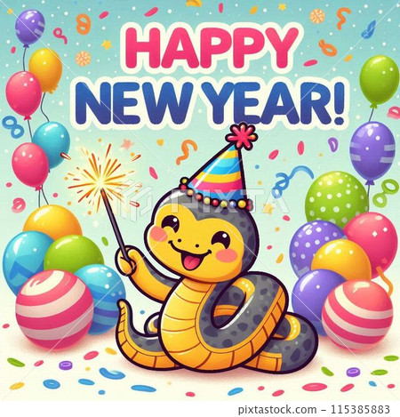 蛇新年賀卡 115385883