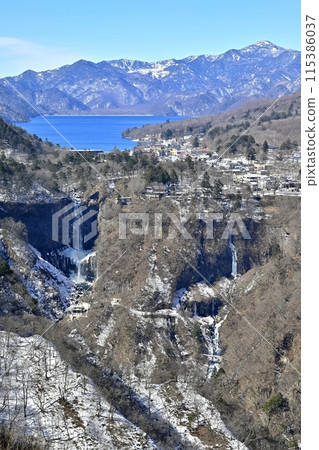 View of Lake Chuzenji and Kegon Falls from the Oku-Nikko Myochidaira Observatory View of Lake Chuzenji and Kegon Falls from the Oku-Nikko Myochidaira Observatory 115386037