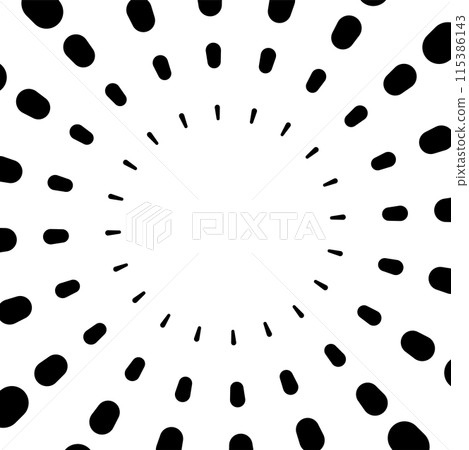 流行集中點線插畫素材 115386143