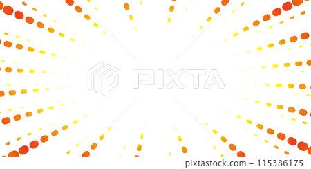 Illustration material of a pop dotted line Illustration material of a pop dotted line 115386175