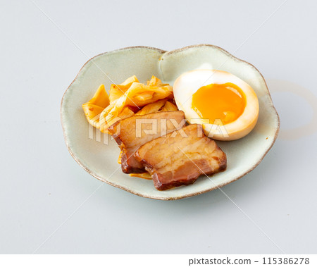 Ramen toppings 115386278
