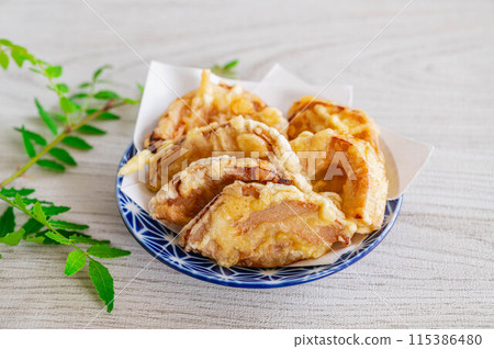 Boiled bamboo shoot tempura Boiled bamboo shoot tempura 115386480