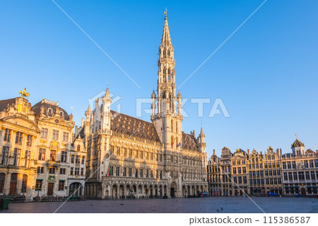 Grand Place, or Grote Markt, is the central square of Brussels in Belgium 115386587