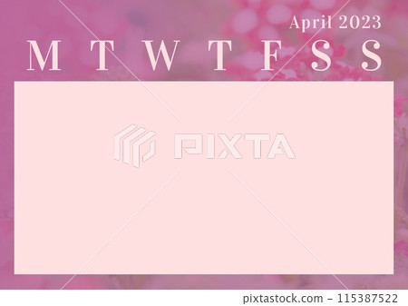 Plan your April, soft floral backdrop Plan your April, soft floral backdrop 115387522