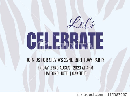 Invitation template, elegant purple leaf patterns, signifies a sophisticated celebration Invitation template, elegant purple leaf patterns, signifies a sophisticated celebration 115387967
