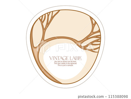 Border, frame, template for product label,  115388098