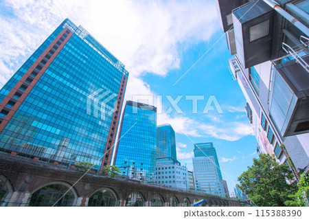 The Kanda River waterfront in Chiyoda, Tokyo 115388390