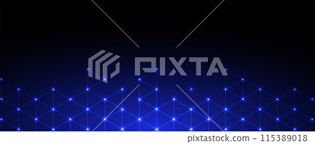 Abstract Computer technology background. network visual connection. Vector art. 115389018
