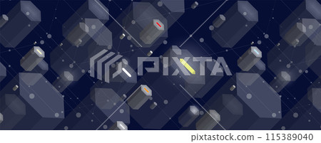 Abstract Computer technology background. network visual connection. Vector art. Abstract Computer technology background. network visual connection. Vector art. 115389040