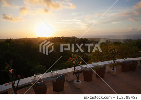 Sunset seen from the terrace Sunset seen from the terrace 115389452