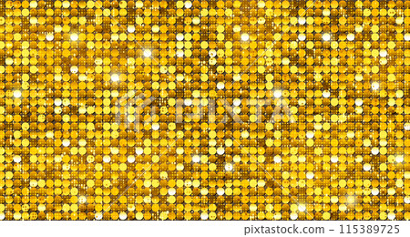 Bright shiny golden sequins. Glitter background Bright shiny golden sequins. Glitter background 115389725