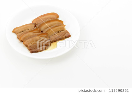 Braised pork belly 115390261