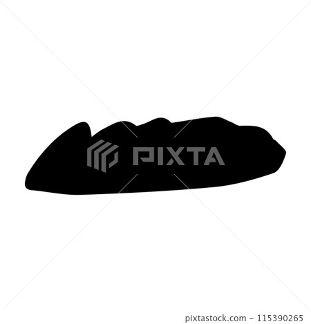 eyebrow vector element is black.abstraction. doodle illustration. astrology. eyebrow vector element is black.abstraction. doodle illustration. astrology. 115390265