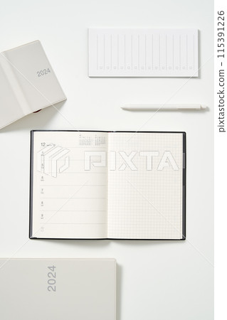 a diary and notebook 115391226