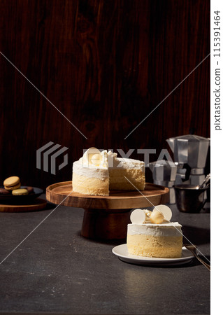 a slice of white cake a slice of white cake 115391464