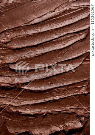 a close up of melted chocolate 115391567
