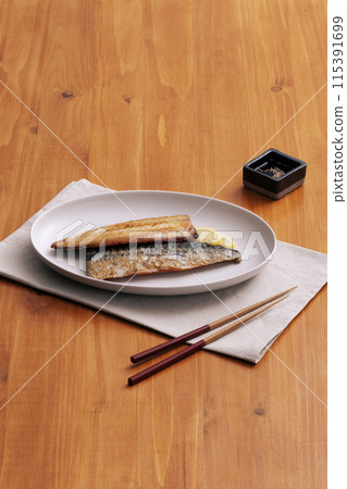 a delicious grilled mackerel a delicious grilled mackerel 115391699