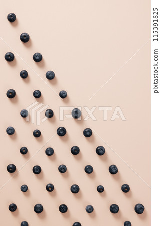 an oblique arrangement of blueberries an oblique arrangement of blueberries 115391825