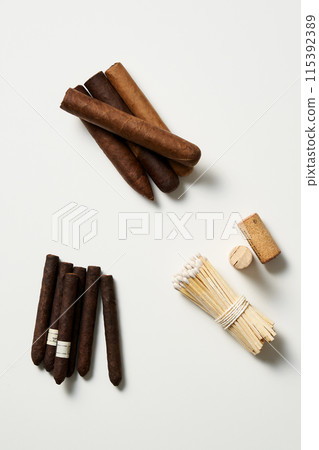 cigars and matches 115392389