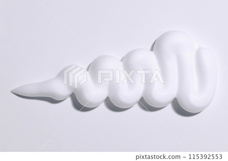 the top of the white shaving foam the top of the white shaving foam 115392553