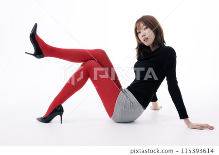 Korean Woman in Micro Shorts Costume Korean Woman in Micro Shorts Costume 115393614