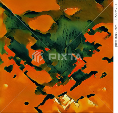 Colorful landscape painting style "vermilion-tinted green forest" square image illustration Colorful landscape painting style "vermilion-tinted green forest" square image illustration 115393794