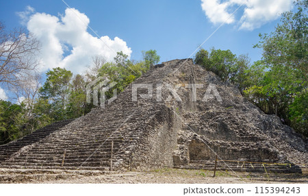 Coba ruins archaeological site. Ancient Mayan Ruins in Mexico 115394243