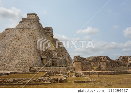 Uxmal mayan archaeological site in Yucatan Peninsula, Mexico Uxmal mayan archaeological site in Yucatan Peninsula, Mexico 115394487