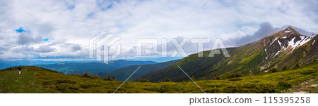 A view of the Hoverla in the Carpathians 115395258