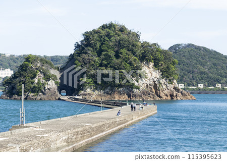 Breakwater and sea in Shimoda, Minamiizu Breakwater and sea in Shimoda, Minamiizu 115395623