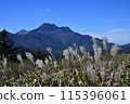 Autumn of Mt. Ishizuchi, the sacred mountain of Shikoku, the highest peak in western Japan 115396061